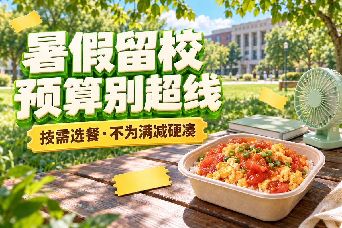 暑假留校，预算别超线；按需选餐·不为满减硬凑，文章主题封面